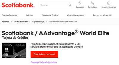 Tarjeta De Cr Dito Aadvantage World Elite De Scotiabank An Lisis